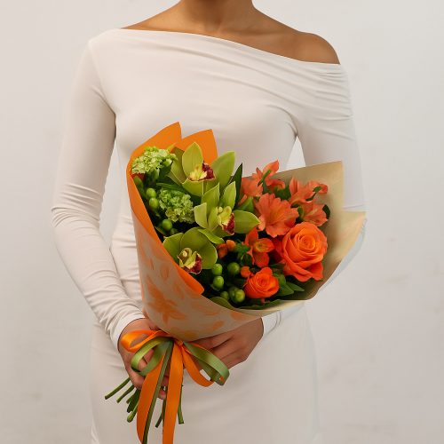 Букет «Тропический закат»