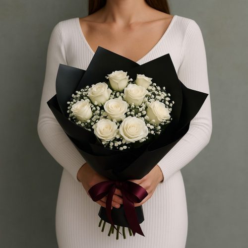 Букет «Элегия в черном»