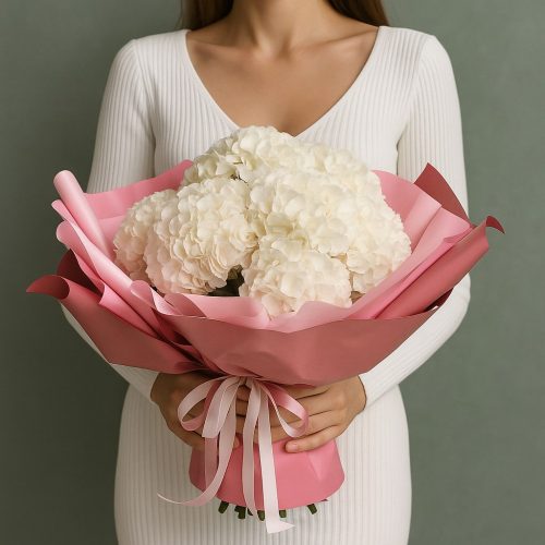 Букет Гортензий «Элегантная классика»